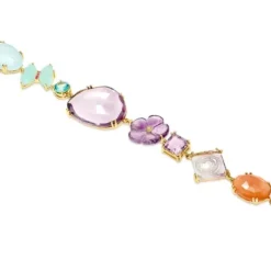 Pulseira Vita em Ouro com Pedras preciosas