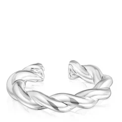 Pulseira XL Twisted em prata