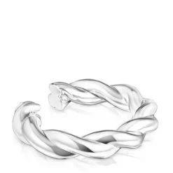 Pulseira XL Twisted em prata