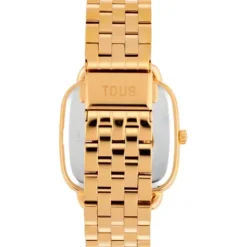 Relógio analógico com bracelete em aço IPG dourado TOUS D-Logo Mirror