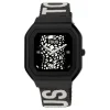 Relógio smartwatch com correia em nylon e correia em silicone lilás B-Connect
