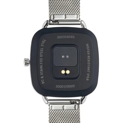 Relógio smartwatch em aço IPRG rosa e bracelete em aço D-Connect