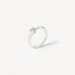 Solitário em ouro branco com diamante TOUS ATELIER