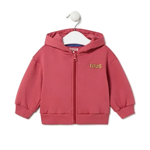 Sweatshirt com capuz Bold Bear Casual grená