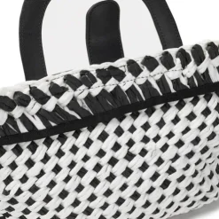 Tote bag em ráfia média preta TOUS Dora