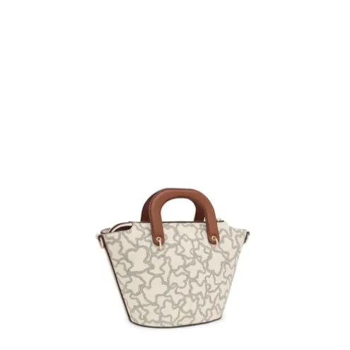 Tote bag pequena bege Kaos Icon