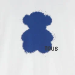 T-shirt de manga curta azul TOUS Motifs Spray M