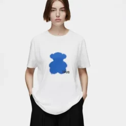 T-shirt de manga curta azul TOUS Motifs Spray M