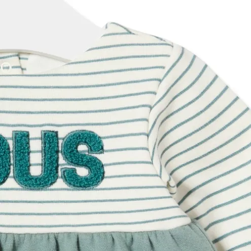 Vestido de bebé para menina Classic verde