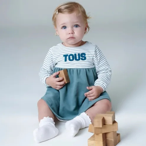 Vestido de bebé para menina Classic cor-de-laranja